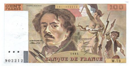 France 100 Francs Delacroix - 1984 TTB