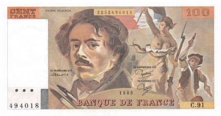France 100 Francs Delacroix - 1985 Série C.91 - NEUF