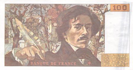 France 100 Francs Delacroix - 1985 Série J.99 - SUP