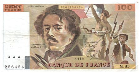 France 100 Francs Delacroix - 1985 TTB