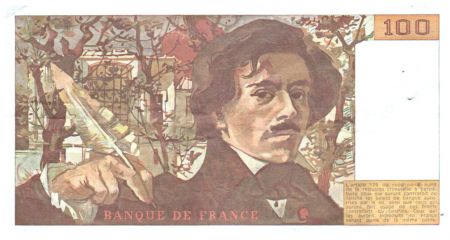France 100 Francs Delacroix - 1986 TTB