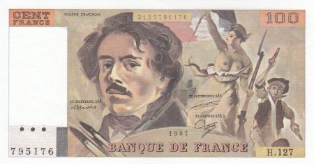 France 100 Francs Delacroix - 1987 Série H.127
