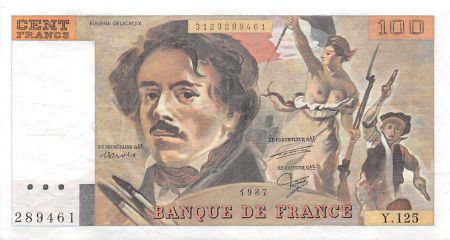 France 100 Francs Delacroix - 1987 Série Y.125 - SUP