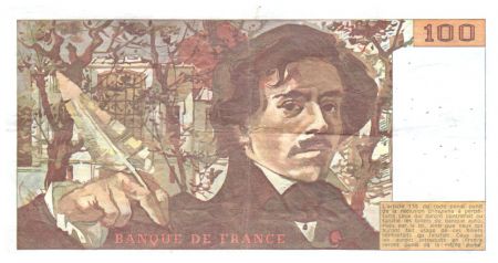France 100 Francs Delacroix - 1987 TTB