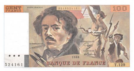 France 100 Francs Delacroix - 1988 Série T.129 - NEUF