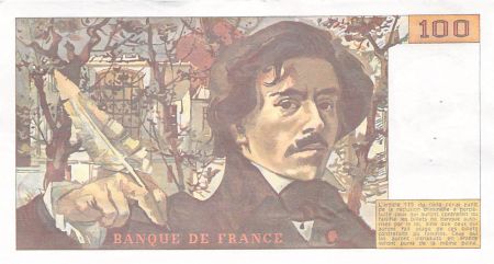 France 100 Francs Delacroix - 1988 Série W.128 - SUP