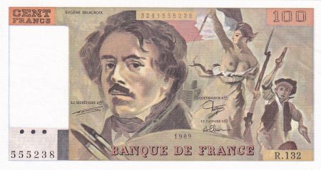 France 100 Francs Delacroix - 1989 - Série R.132