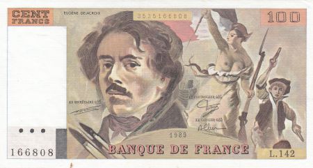 France 100 Francs Delacroix - 1989 Série L.142