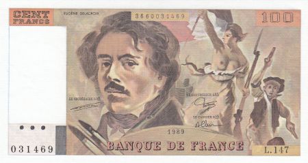 France 100 Francs Delacroix - 1989 Série L.147