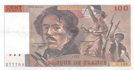 France 100 Francs Delacroix - 1990 Série C.149 - SUP
