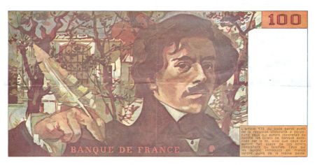 France 100 Francs Delacroix - 1990 Série D.188 - TTB+
