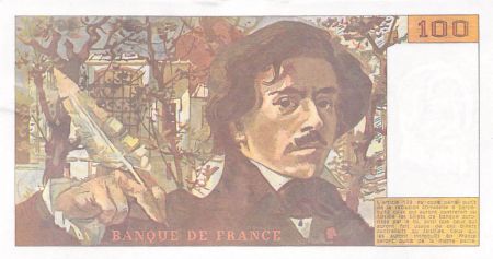 France 100 Francs Delacroix - 1990 Série G.135 - SUP