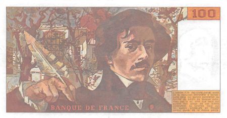 France 100 Francs Delacroix - 1990 Série G.149 - SUP