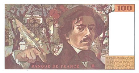 France 100 Francs Delacroix - 1990 Série G.178