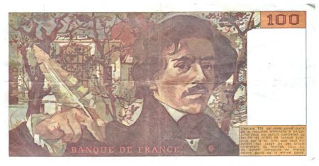 France 100 Francs Delacroix - 1990 Série K.188 - TTB