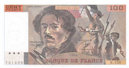 France 100 Francs Delacroix - 1990 Série N.150 - NEUF