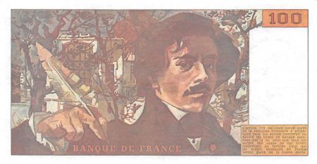 France 100 Francs Delacroix - 1990 Série O.163 - SUP