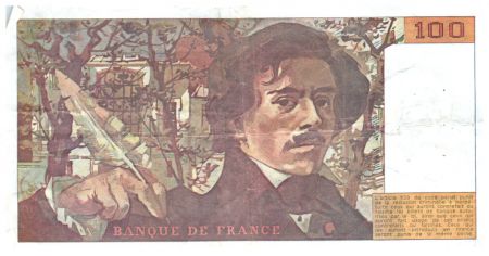 France 100 Francs Delacroix - 1990 Série Q.188 - TTB