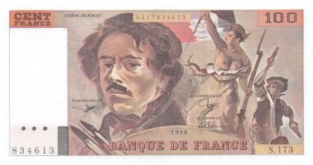 France 100 Francs Delacroix - 1990 Série S.173 - P.NEUF