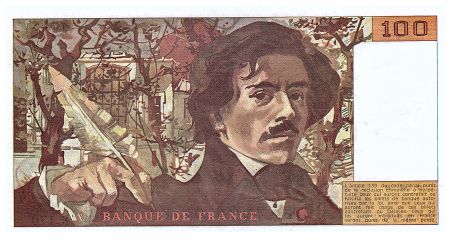 France 100 Francs Delacroix - 1991 - Série R.170 - Gros filigrane - Fay.69bis.03a1a