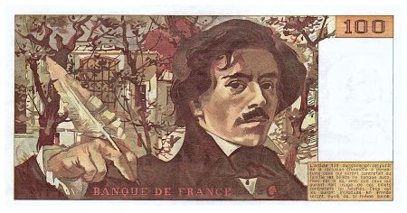 France 100 Francs Delacroix - 1991 - Série T.172 - Petit filigrane - Fay.69bis.03a4