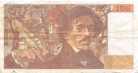 France 100 Francs Delacroix - 1991 Série H.204 - TB
