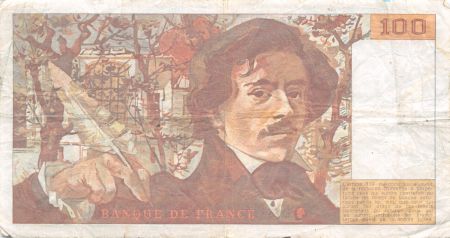France 100 Francs Delacroix - 1991 Série J.181 - TB+