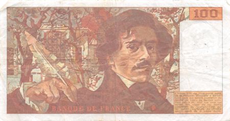 France 100 Francs Delacroix - 1991 Série L.204 - TTB