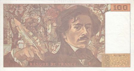 France 100 Francs Delacroix - 1993 - Série E.233 Fauté n° décalé