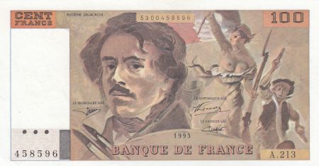 France 100 Francs Delacroix - 1993 Série A.213