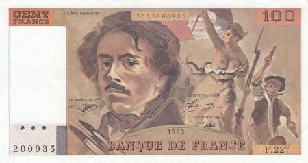 France 100 Francs Delacroix - 1993 Série F.227