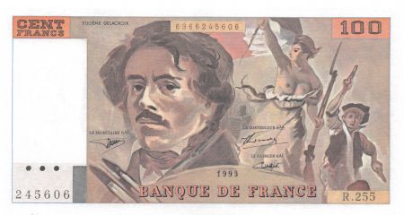 France 100 Francs Delacroix - 1993 Série R.255 - NEUF