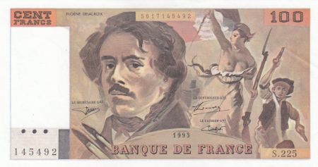 France 100 Francs Delacroix - 1993 Série S.225