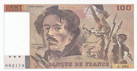 France 100 Francs Delacroix - 1994 Série A.284