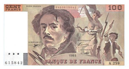 France 100 Francs Delacroix - 1995 Série A. 259
