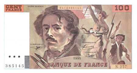France 100 Francs Delacroix - 1995 Série N. 257