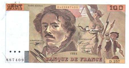 France 100 Francs Delacroix - 1995 TTB