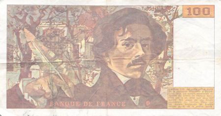 France 100 Francs Delacroix - Années variées 1978-1995 - TB+
