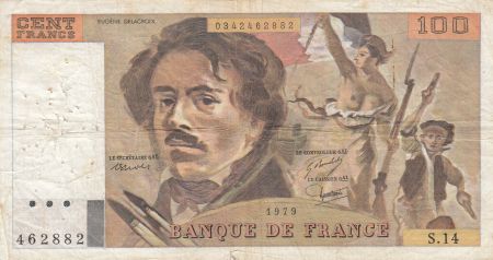 France 100 Francs Delacroix 1979 - Série S.14