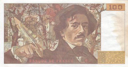 France 100 Francs Delacroix 1985 - Série H.91