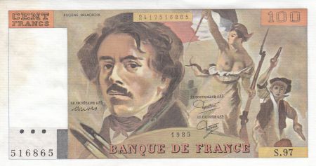 France 100 Francs Delacroix 1985 - Série S.97