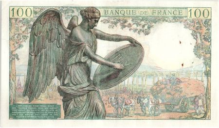 France 100 Francs Descartes - 15-05-1942 Série W.14-09106