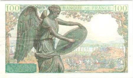 France 100 Francs Descartes - 15-05-1942 Série W.14-09107