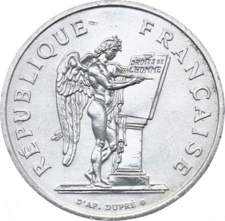 France 100 Francs Droits de l\'Homme - 1989 Argent