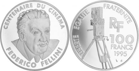 France 100 Francs Fellini - Centenaire du Cinéma - 1995