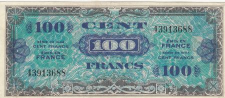 France 100 Francs Impr. américaine - Drapeau - 1944