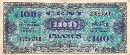 France 100 Francs Impr. américaine (Drapeau) - 1944 - Sans Série - TTB+