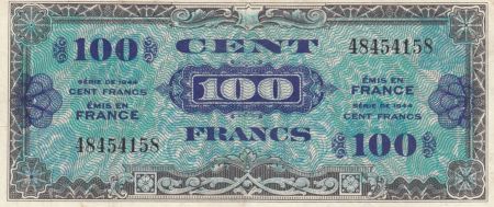 France 100 Francs Impr. américaine (drapeau) - 1944 - sans série - TTB