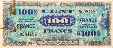 France 100 Francs Impr. américaine (drapeau) - 1944 - Série 6 - PTB