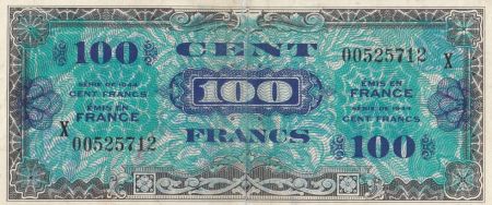 France 100 Francs Impr. américaine (drapeau) - 1944 - Série X